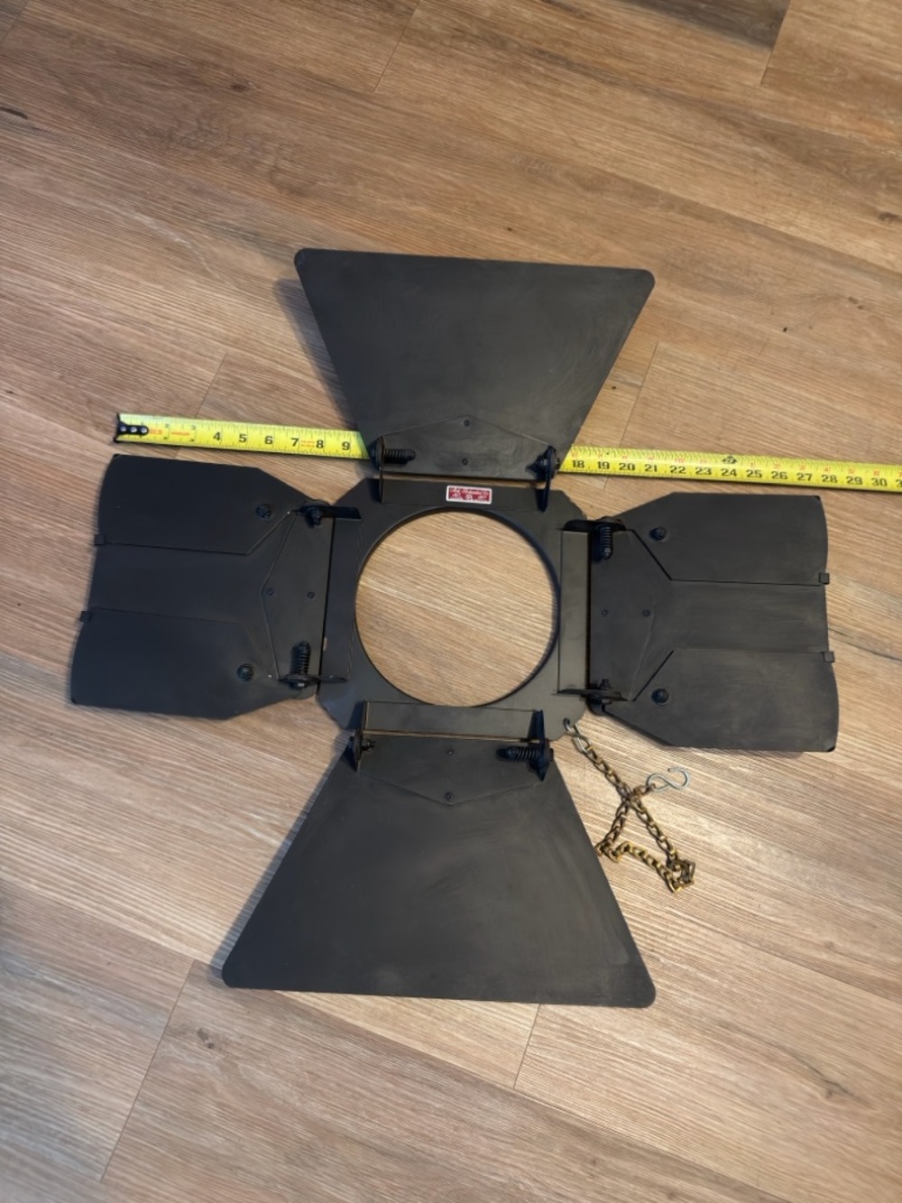 Black 4-Leaf Barn Door Studio Barndoor Light Shutter